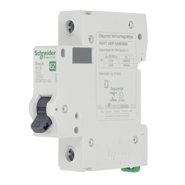 Disjuntor Schneider DIN Unipolar 40A Curva C | Proteção para ...