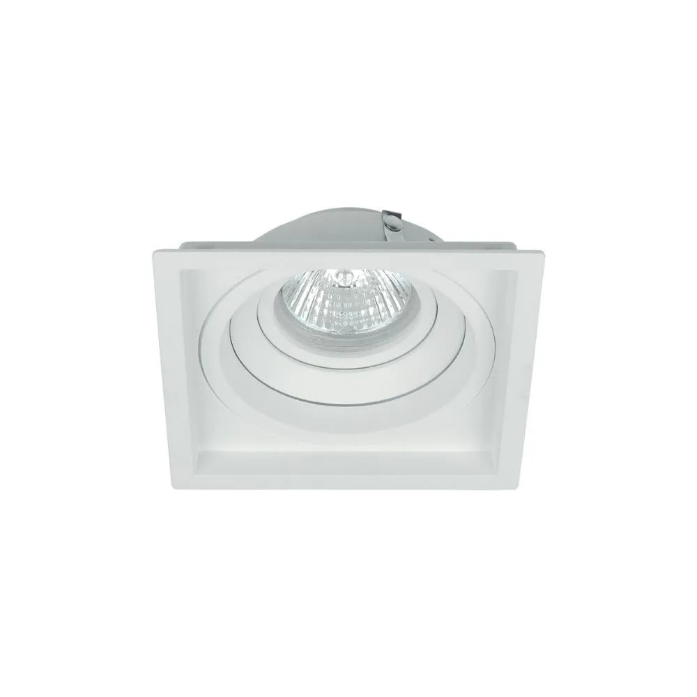 Spot Interlight Quadrado Embutir Orientável Recuado Branco Dicroica ...