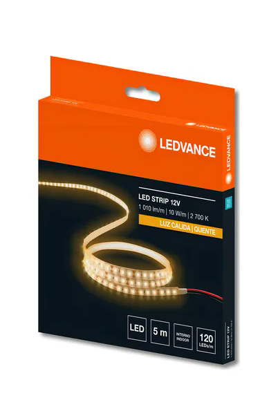 Fita Ledvance 10W/m 12V 2700K Branco Quente 5Mts IP20 1010lm -7020281