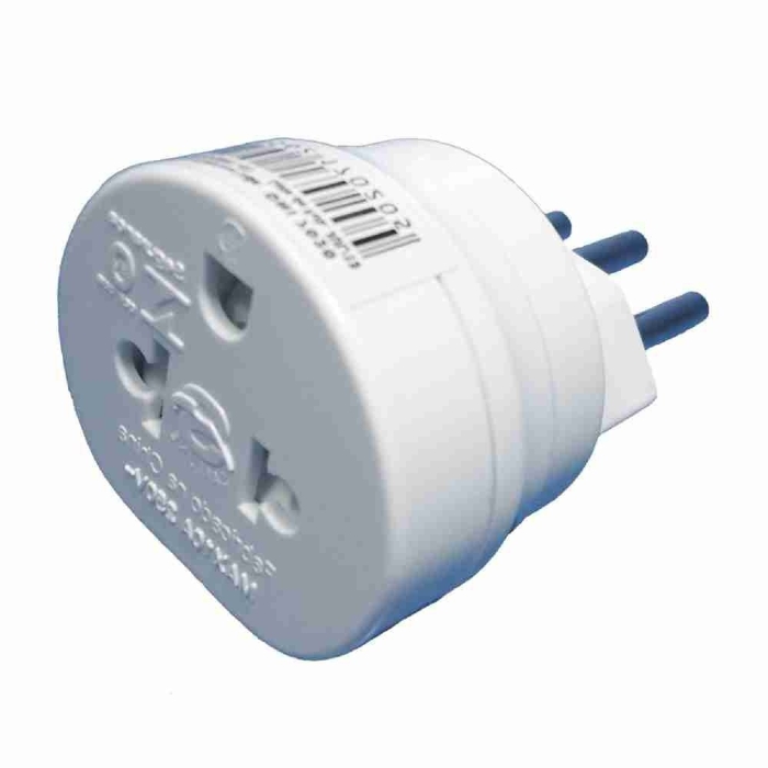 Adaptador Universal 2 Polos+Terra Padrao brasileiro Branco 10A -DNI7020