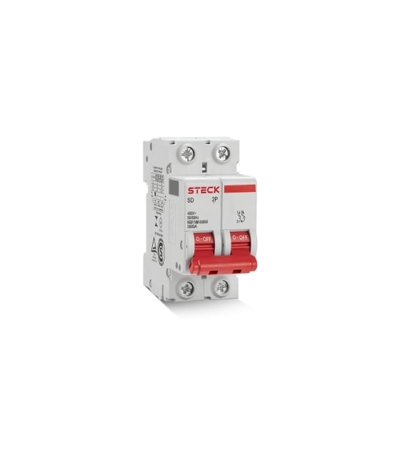 Disjuntor Din Steck bipolar 4A classe C - SDD62C04