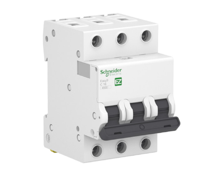 Disjuntor Din Schneider Tripolar 63A classe C - EZ9F33363