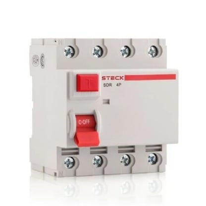 DR Interruptor Diferencial Steck Tetrapolar 25A 30mA - SDR42530