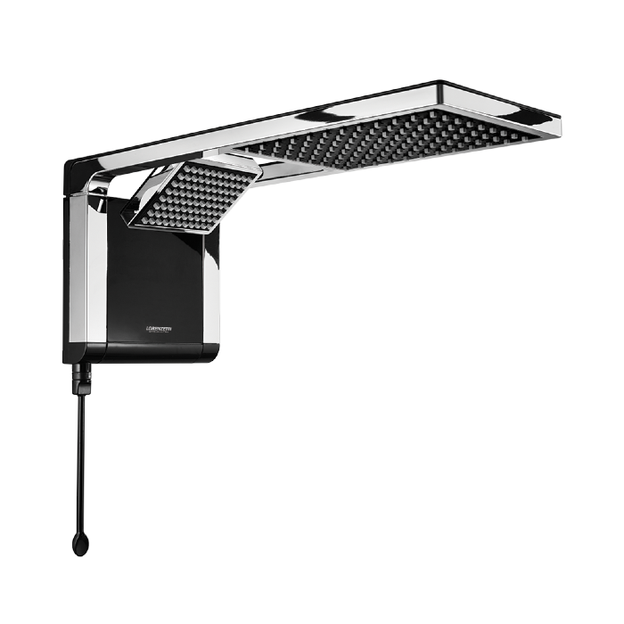 Chuveiro Lorenzetti Acqua Duo Ultra 7800W 220V Preto Cromado - 7510104