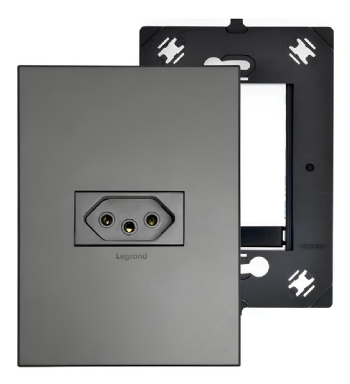 Conjunto 4x2 tomada Arteor 10A Magnesium