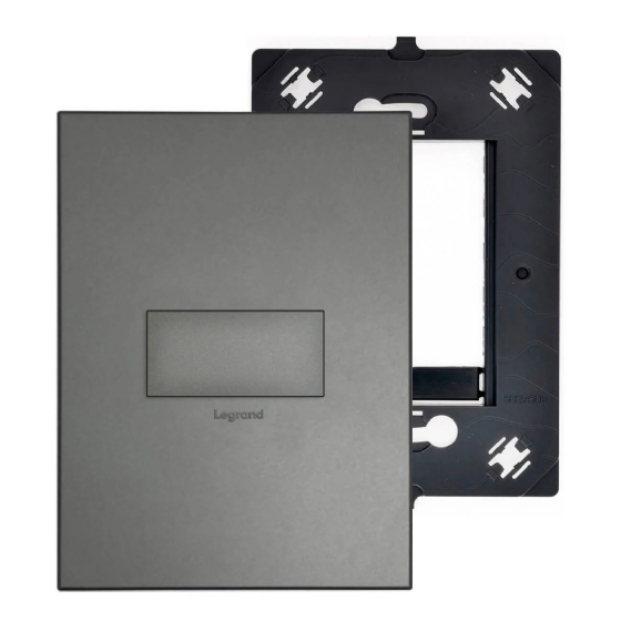 Conjunto 4x2 Interruptor Simples Arteor Magnesium