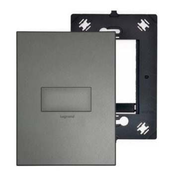 Conjunto 4x2 Interruptor Simples Arteor Magnesium