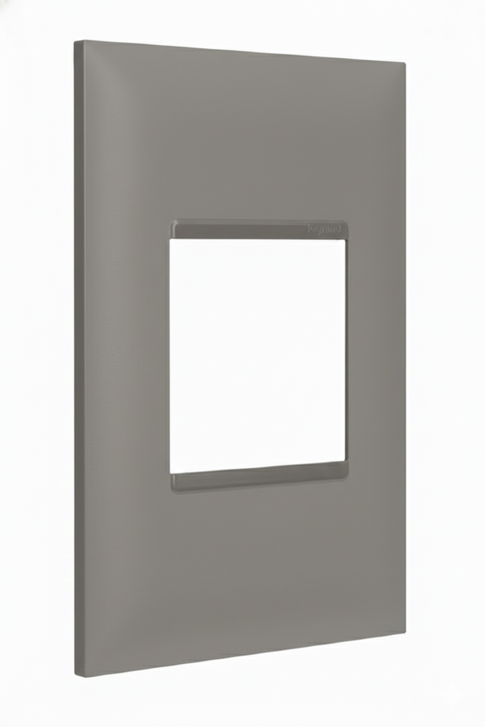 Placa 4x2 Pial Plus+ 2 Módulos Juntos Cinza- 618502CZ