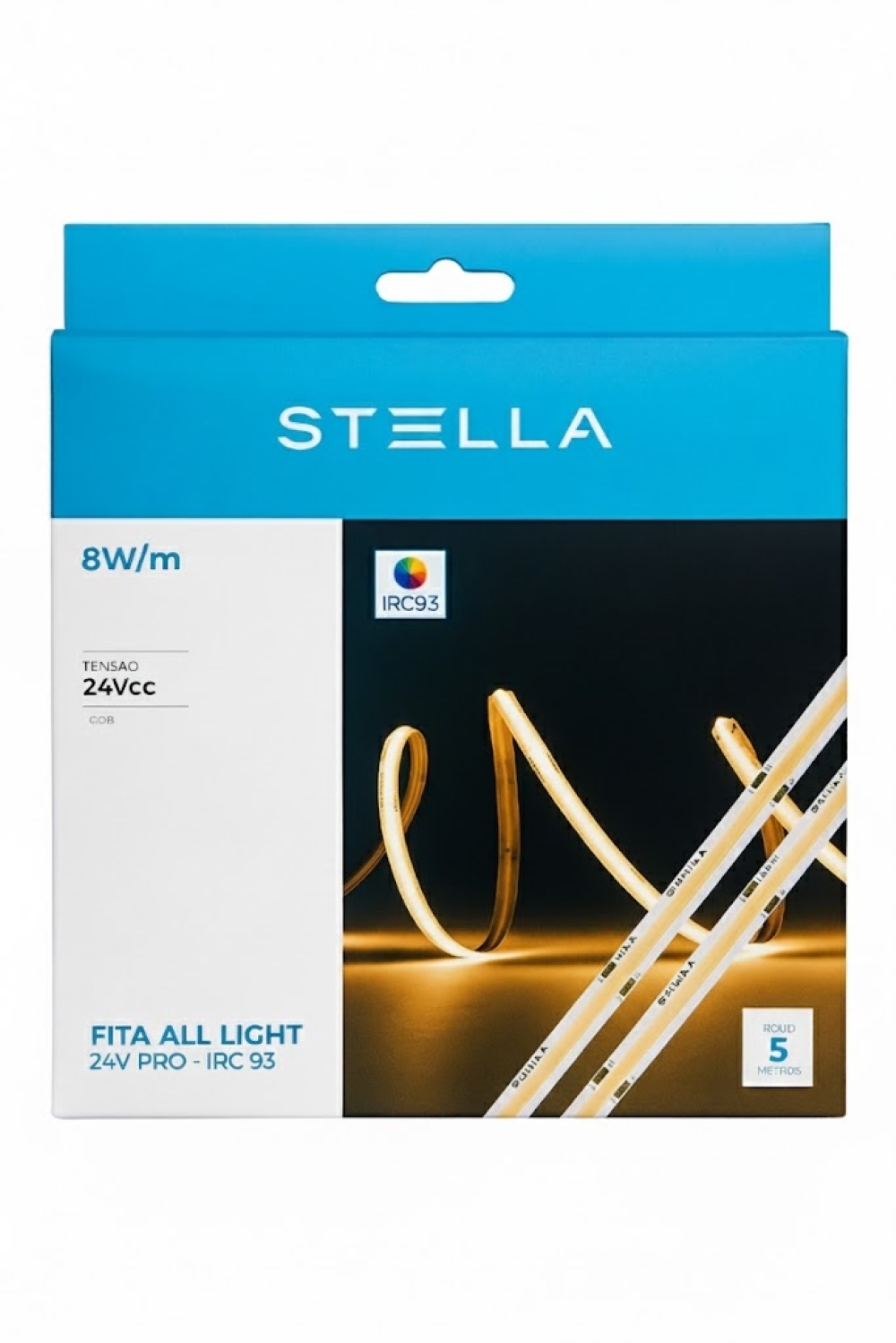 Fita Led Stella All Light PRO 5 metros 24V 8W IP20 4000K - STH23820/40