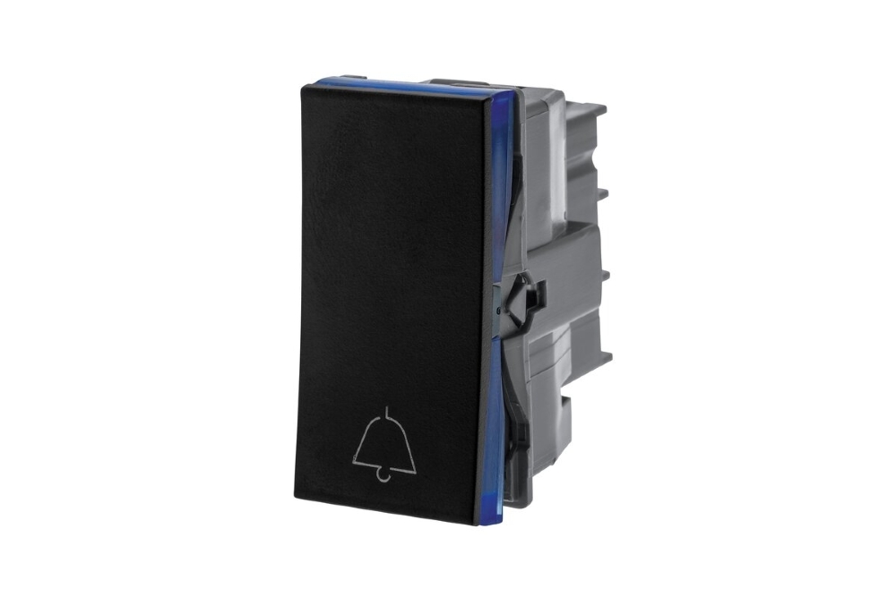 Módulo Pulsador Campainha Pial Plus+ Borne Auto Preto - 611012PT