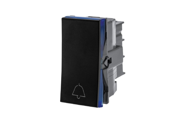 Módulo Pulsador Campainha Pial Plus+ Borne Auto Preto - 611012PT