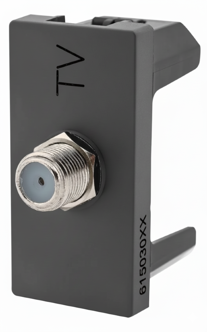 Módulo Tomada Antena TV 9mm Pial Plus+ Cinza - 615030CZ