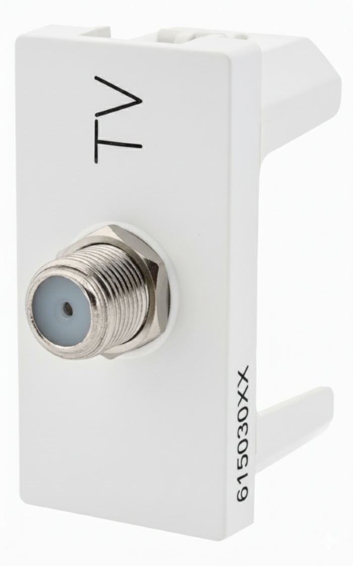 Módulo Tomada Antena TV 9mm Pial Plus+ Branco- 615030BC