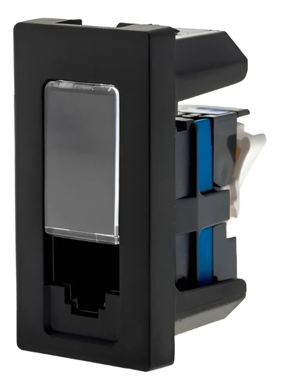 Módulo Tomada Internet Pial Plus+ RJ45 Cat6 Preto - 615047PT