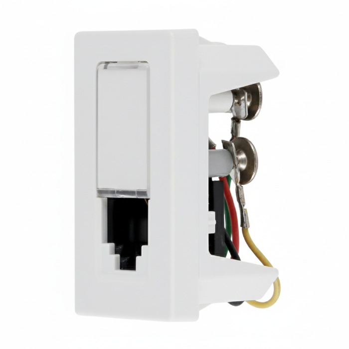 Módulo Tomada Telefone Pial Plus+ RJ11 4 Fios Branco - 615010BC