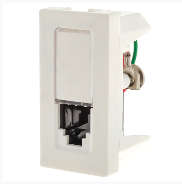Módulo Tomada Telefone Pial Plus+ RJ11 2 Fios Branco - 615011BC
