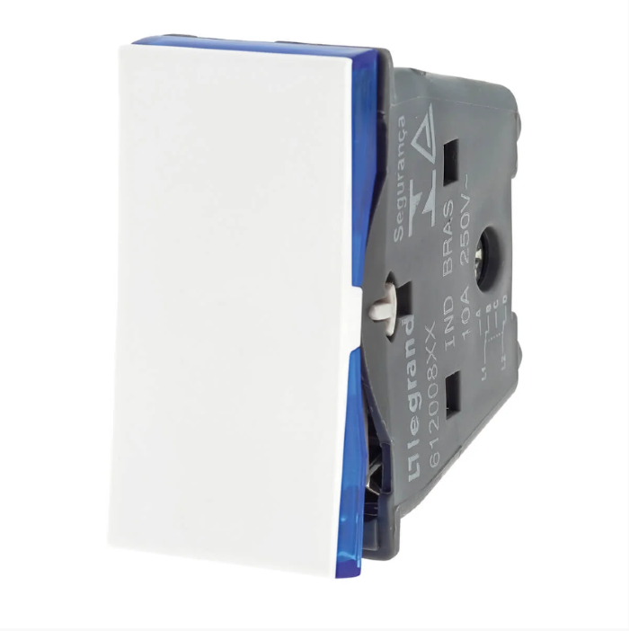 Módulo Interruptor Bipolar Paralelo Pial Plus+ Branco - 612008BC
