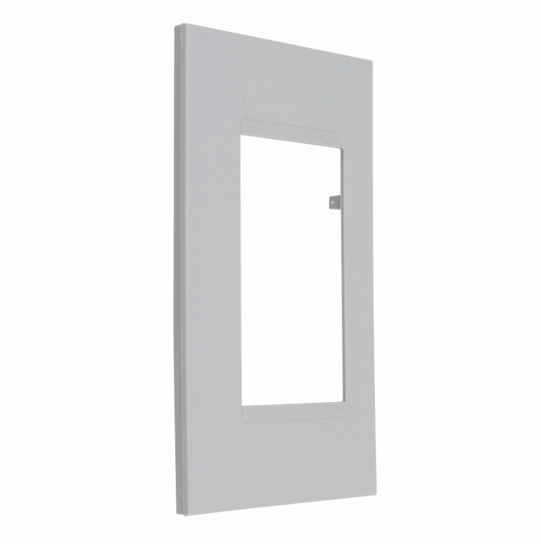 Placa Pial Plus+ 4x2 3 Módulos Cinza - 618503CZ