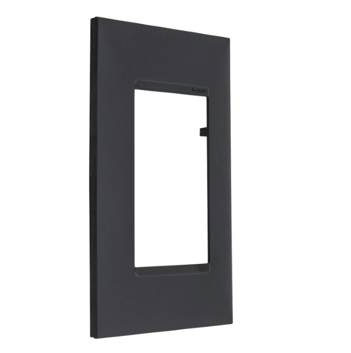 Placa Pial Plus+ 4x2 3 Módulos Preta - 618503PT