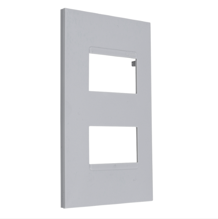 Placa 4x2 Pial Plus+ 2 Módulos separados Cinza - 618506CZ