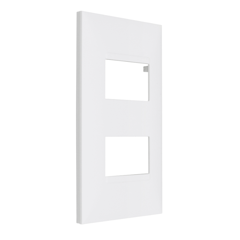 Placa Pial Plus+ 4x2 para 2 Módulos Separados Branco - 618506BC