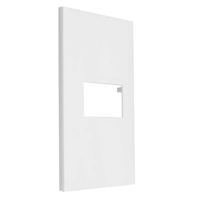 Placa Pial Plus+ 4x2 para 1 Módulo Horizontal Branca - 618501BC