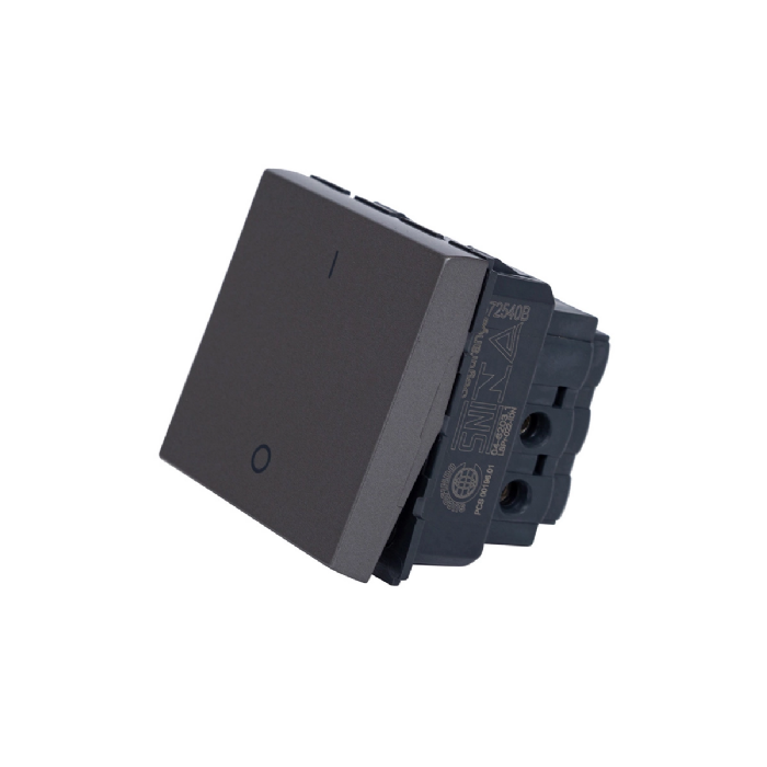 Módulo Interruptor Bipolar Simples Arteor 10A Quadrado 2 Módulos Magnesio - 572540B