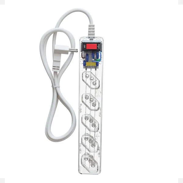 Filtro de linha Dps Clamper 5 Tomadas 2P+T 10A Energia 5 Transparente - 023460