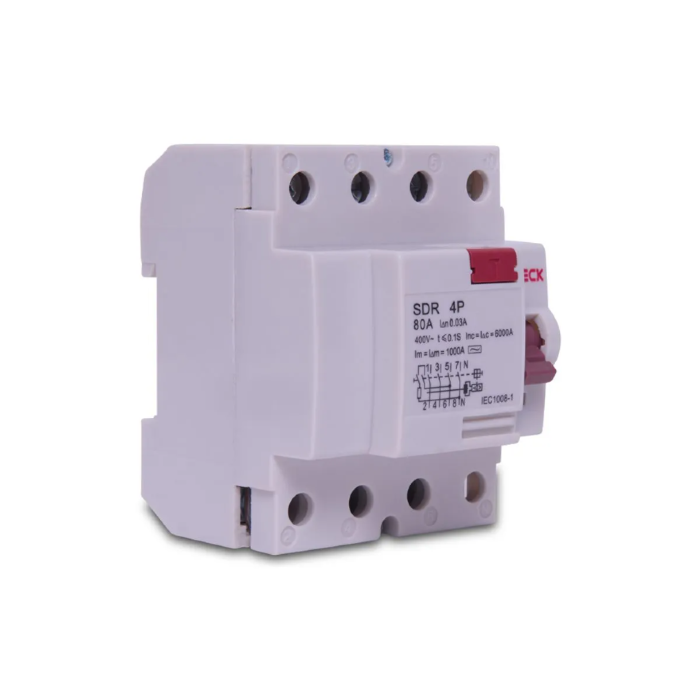 DR Interruptor Diferencial Steck Tetrapolar 80A 30mA - SDR480003
