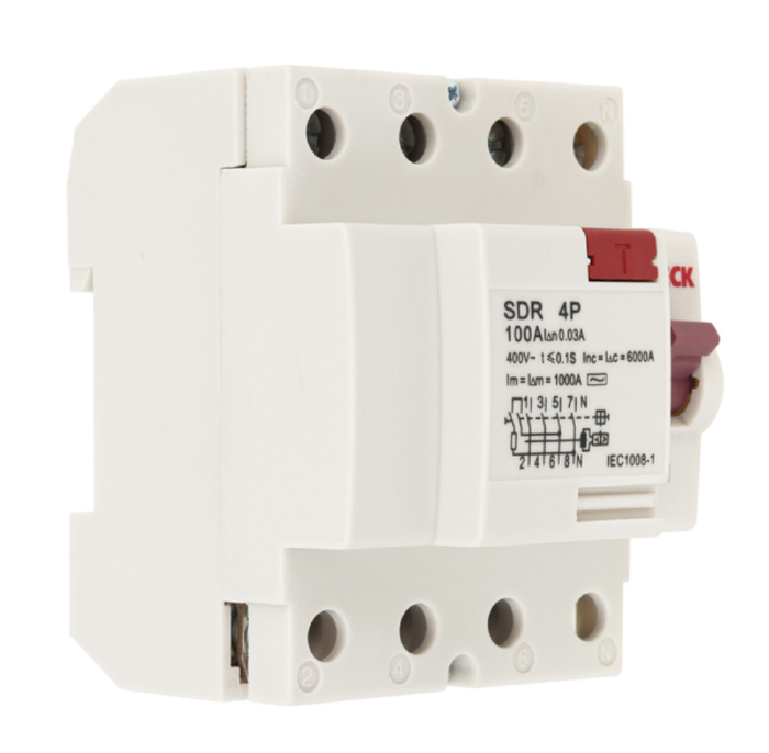 DR Interruptor Diferencial Steck Tetrapolar 100A 30mA - SDR4100003