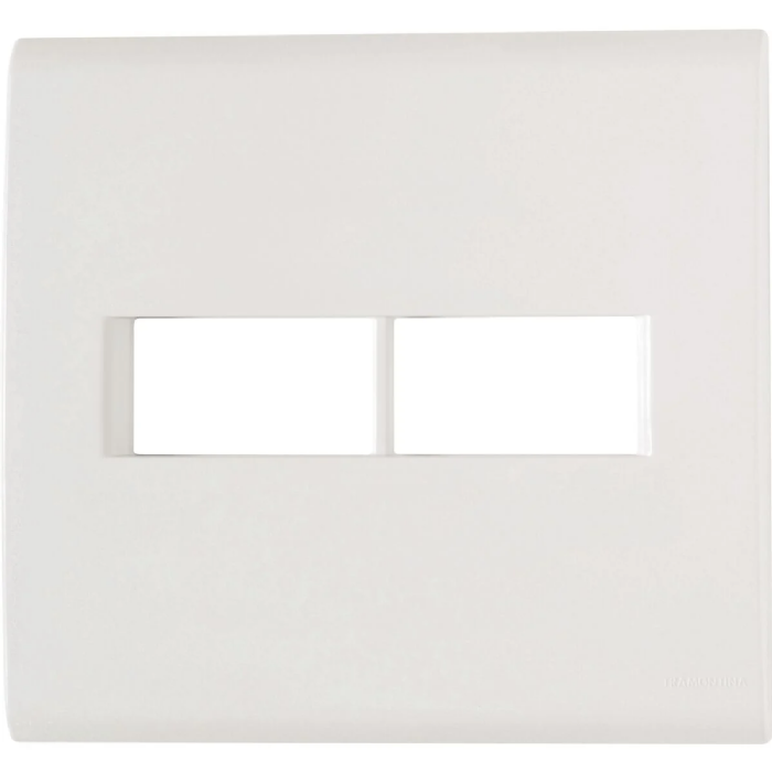 Placa Liz 4x4 2 Postos branca C/ Suporte -57106/023