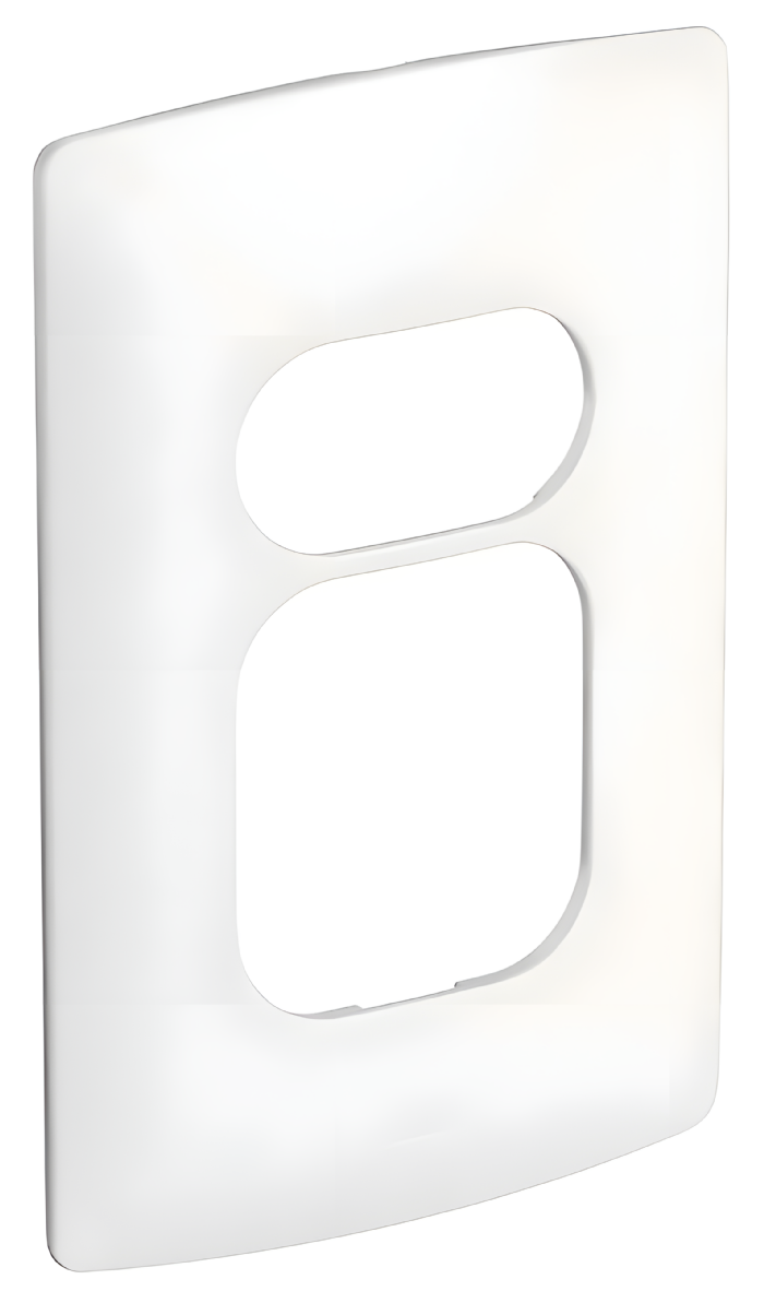 Placa 4x2 2 + 1 Postos Nereya Branco Sal - 663240