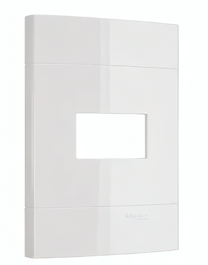 Placa 4x2 1 Posto Decor Branco - PRM044211