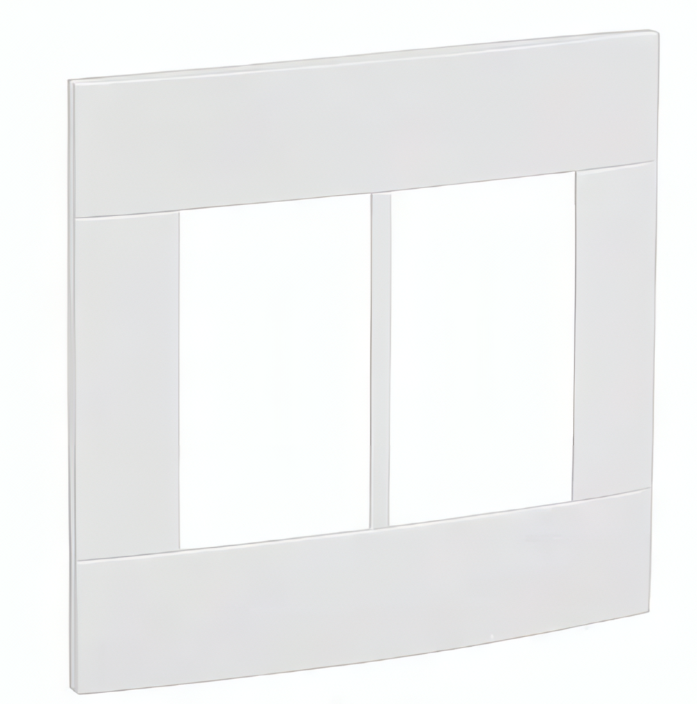 Placa 4x4 6 Postos Decor Prata Fume - PRM044465