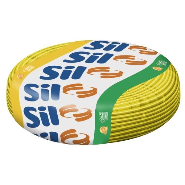Cabo flexível Sil 2,5mm com 25m Amarelo-2525AM