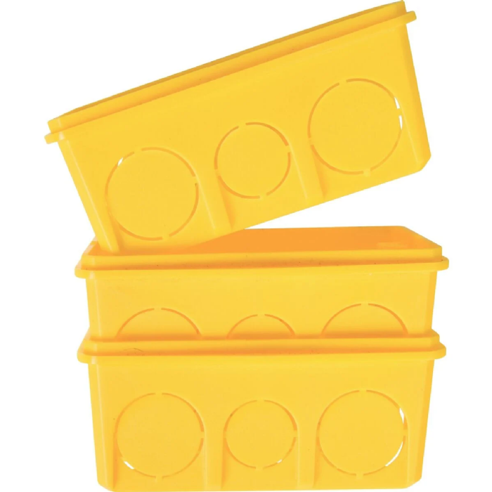 Caixa Tramontina PVC Octogonal 3x3 Amarela (57500/003): Ideal para