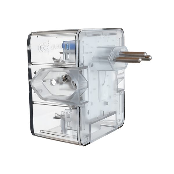 DPS Plug Adaptador Clamper com 3 tomadas 3 pinos 10A Transparente - 026788