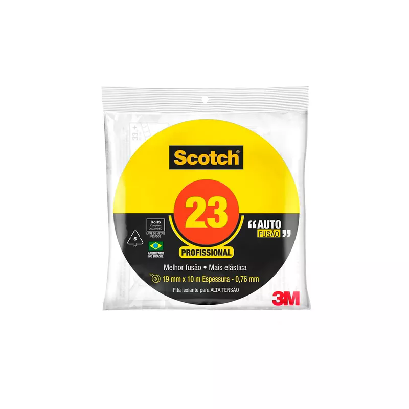 Fita Autofusao 3M Scotch 19mm x 10m 23BR Preta