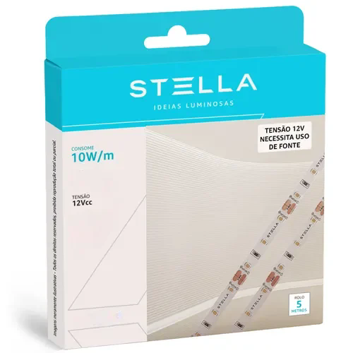 Fita Led ECO Stella 5 metros 12V 10W IP20 3000K - STH7814/30