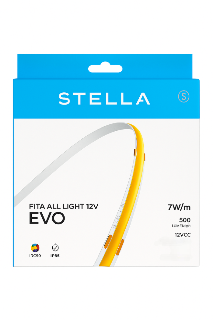 Fita Led Stella All Light EVO 5 metros 12V 7W IP65 3000K - STL24805/30