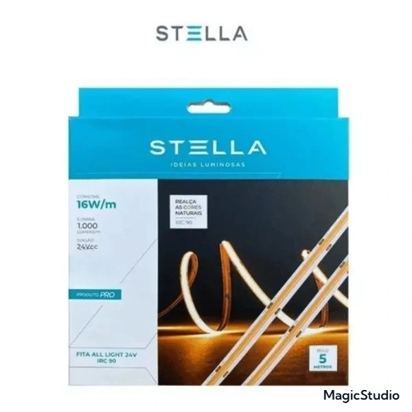 Fita Led Stella All Light 5 metros 24V 16W IP20 4000K - STL24845/40