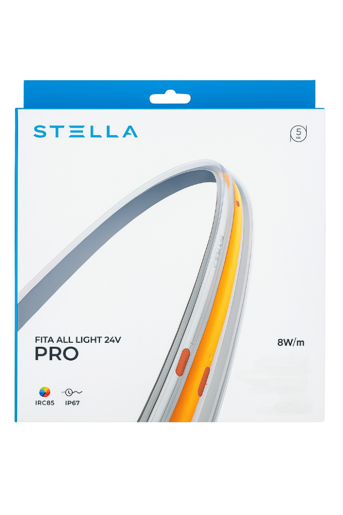 Fita Led Stella All Light PRO 5 metros 24V 8W IP20 3000K - STL24842/30