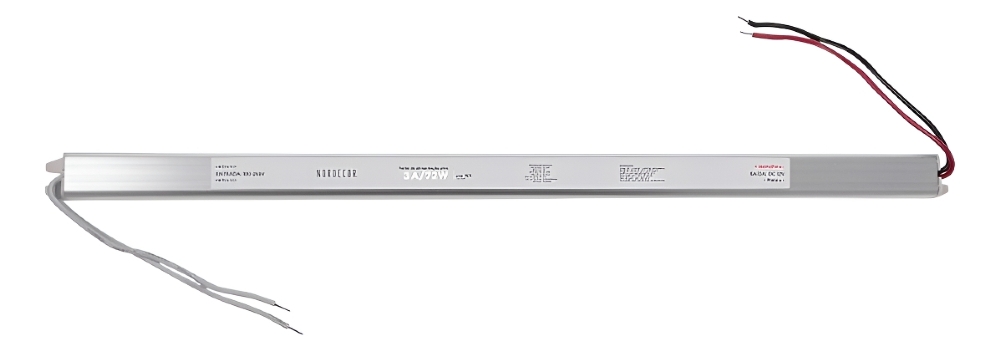 Fonte Nordecor Slim P/ Fita Led 72W 3A 24V -NOR72w24v