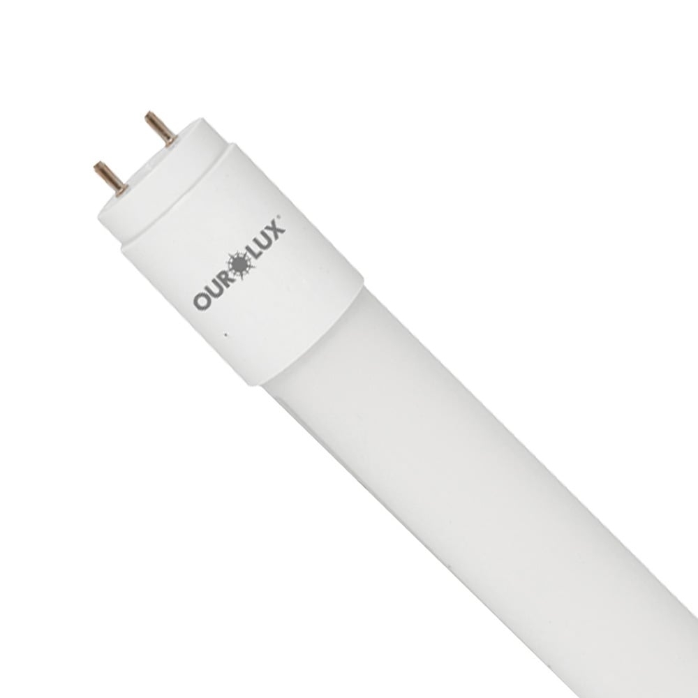 Lampada Led Ourolux Tubular 9W Branco Quente Bivolt -020254