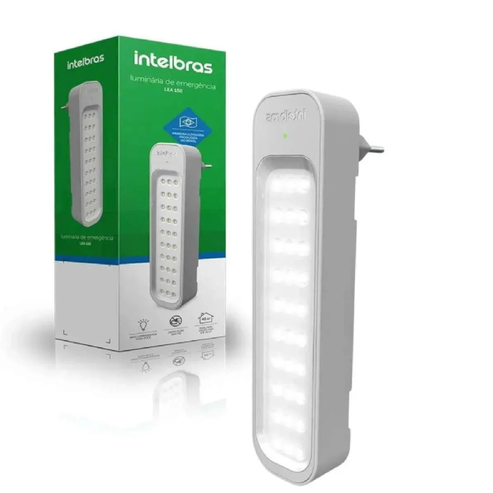 Luminária de Emergência Intelbras Autônoma Branco -LEA150