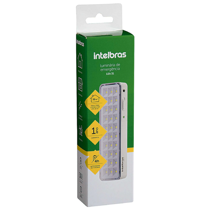 Luminária de Emergência Intelbras Branco -LEA31