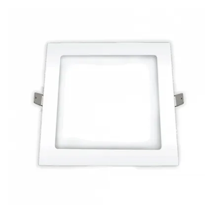 Luminaria Led Ourolux Embutir 12W Bivolt 2700K Branco Quente Quadrado 17cm -3209A