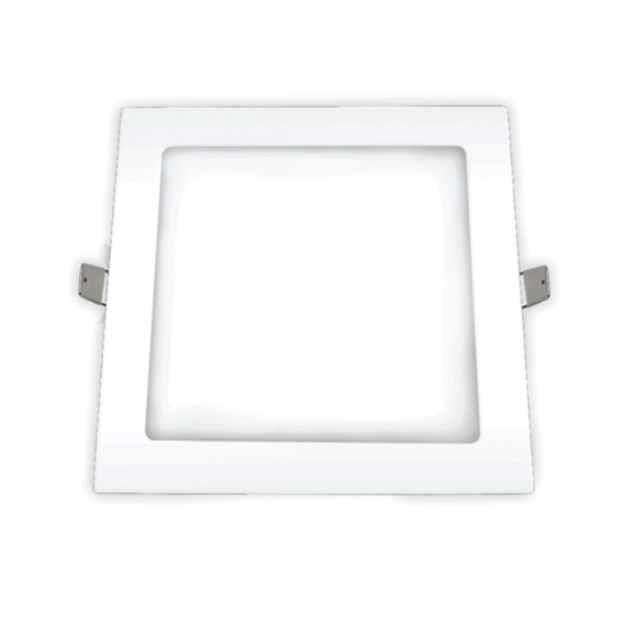 Luminaria Led Ourolux Embutir 12W Bivolt 6500K Branco Frio Quadrado 17cm -3209