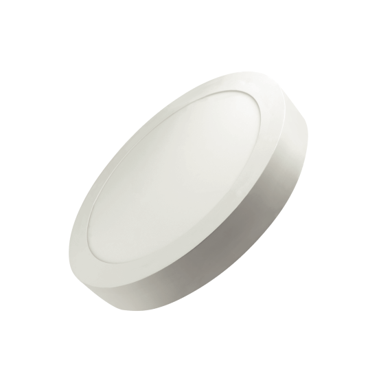 Luminaria Led Ourolux Sobrepor 24W Bivolt 2700K Branco Quente Redondo 29,5cm -3212A