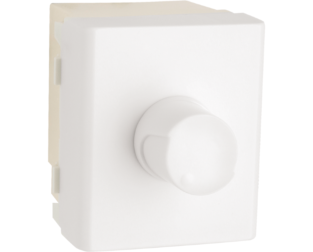 Modulo Dimmer Rotativo Lunare 600w 220v 2 Modulo Branco -PRM45201